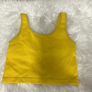 yellow cute top in a size S/M